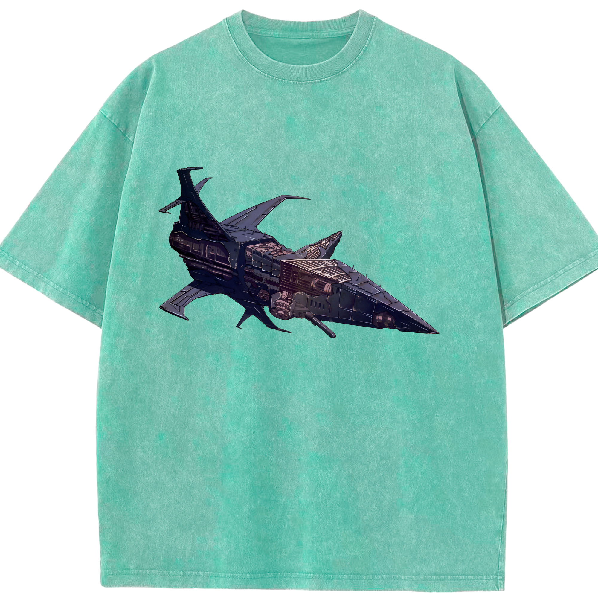 （画像用）  綿100% ヴィンテージ風 半袖Tシャツ（フロントプリント）